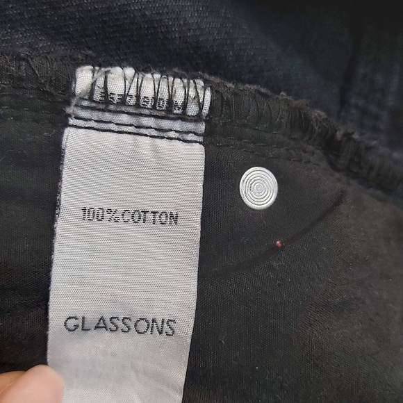 Glassons black denim skirt- size 8 - Picture 4 of 5